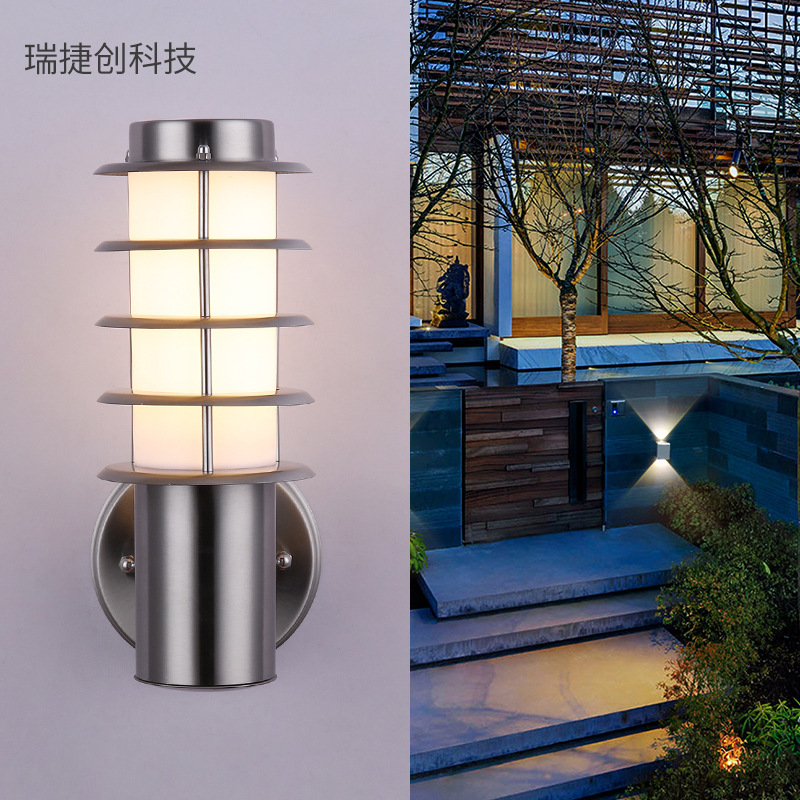 Modern minimalist led Outdoor wall 15w Stainless steel lighting courtyard Wall lamp Rust balcony Aisle Wall lamp