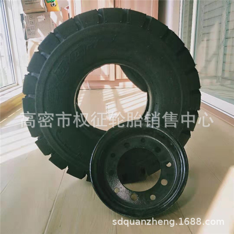 现货供应工程机械轮胎5.00-8叉车轮胎500-8充气轮胎