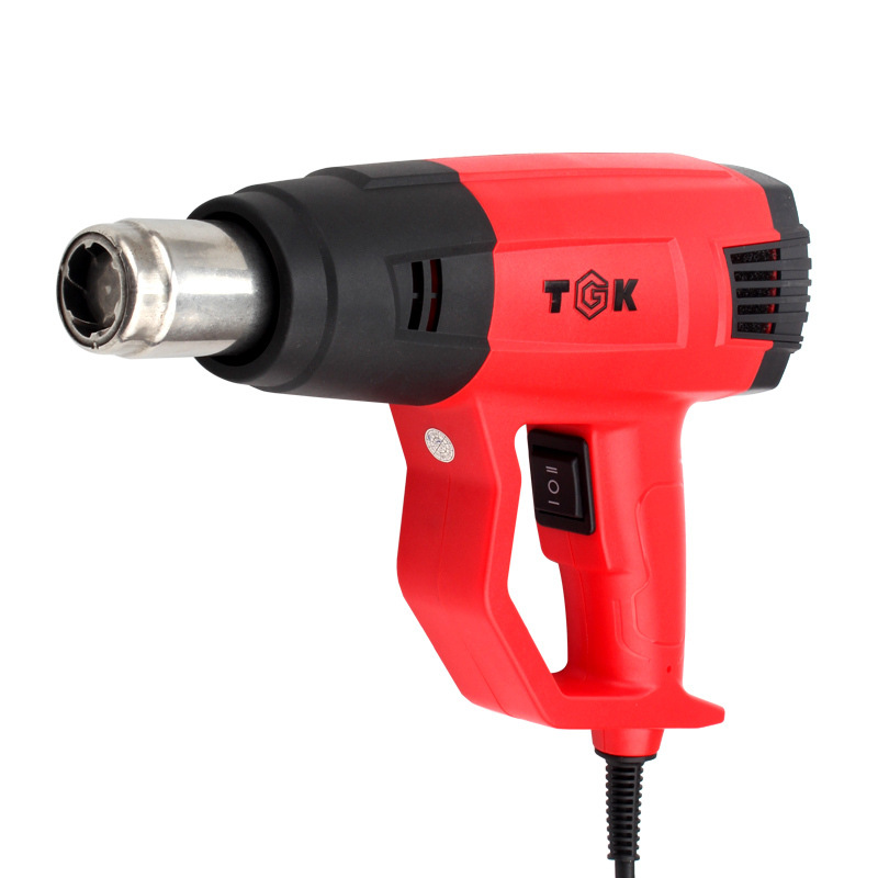 德高热风枪大功率塑料焊枪调温手持工业数显热风枪贴膜无刷烤枪