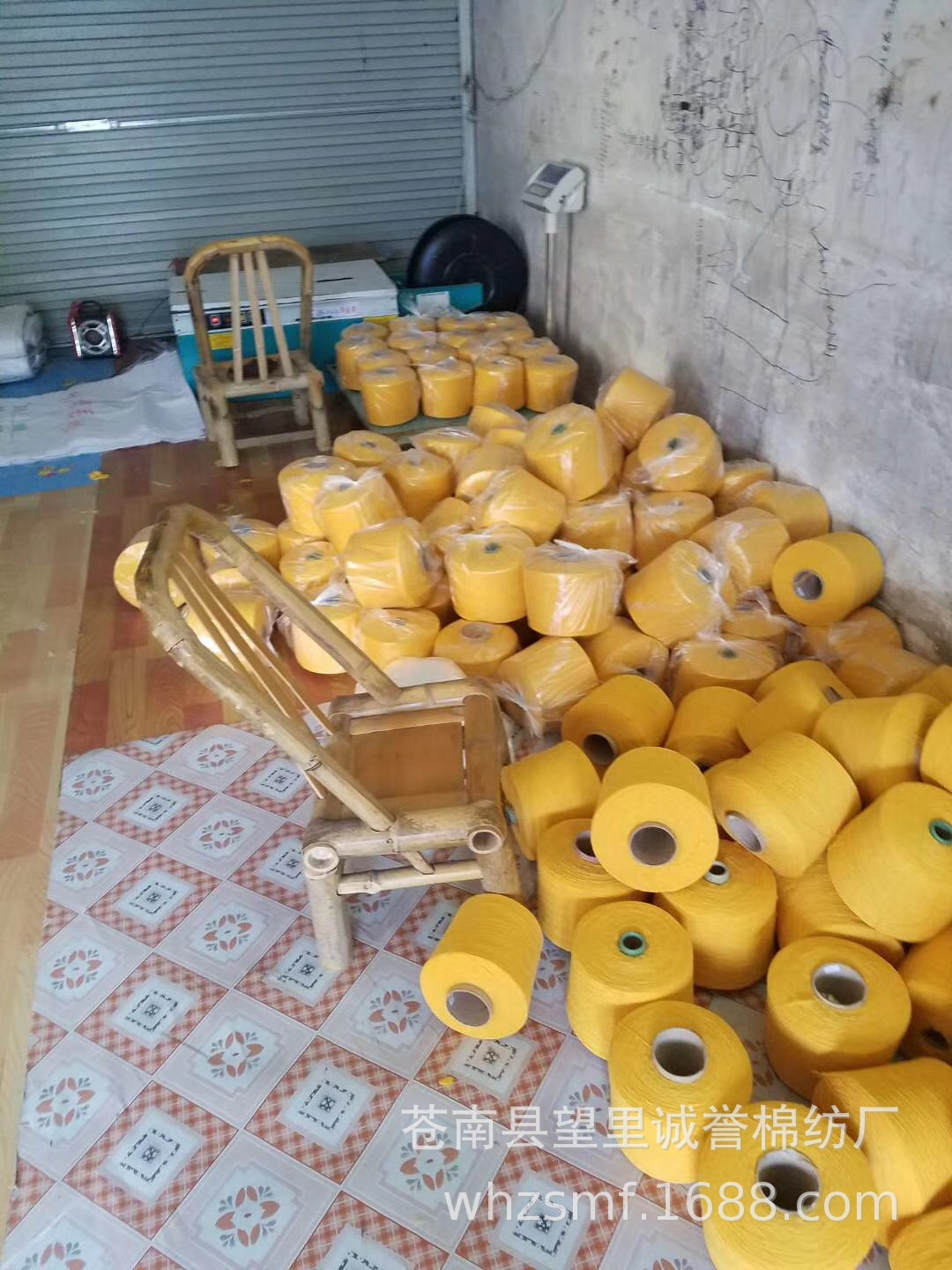 供应各种颜色5-10支棉再生棉纱棉线纱线(绳、带专用产品)