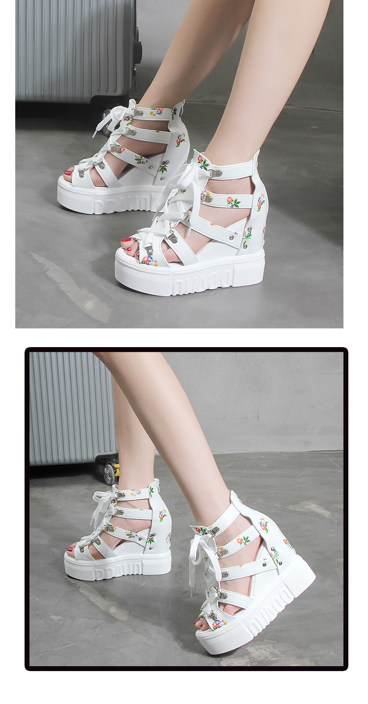 Stylish Black Wedge Sandals