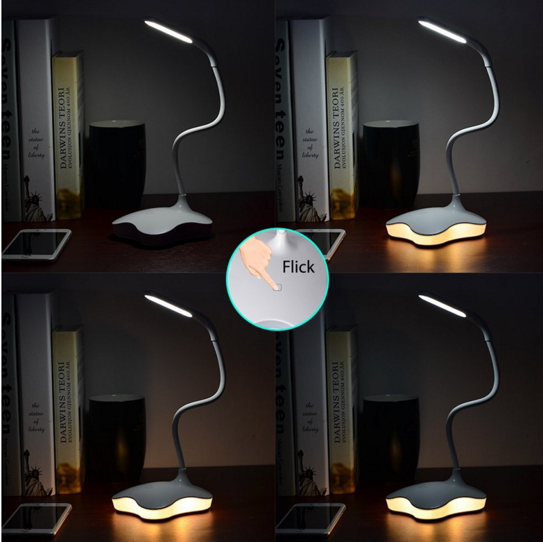 四叶草台灯 USB触控小夜灯  学生台灯   学生实用护眼灯|ru