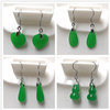 Emerald earrings jade, wholesale