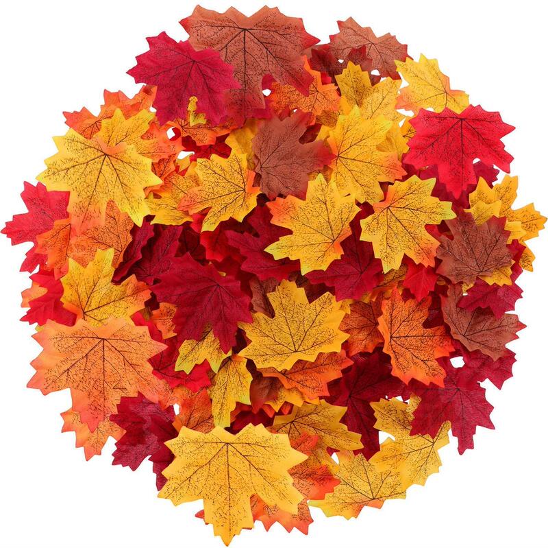 Amazon's Best-Selling Simulated Maple Leaf Mixed Color 1000Pcs Thanksgiving Decoration Fake Flowers Wedding Photo Scene Props Amazon's Best-Selling Simulated Maple Leaf Mixed Color 1000Pcs Thanksgiving Decoration Fake Flowers Wedding Photo Scene Props