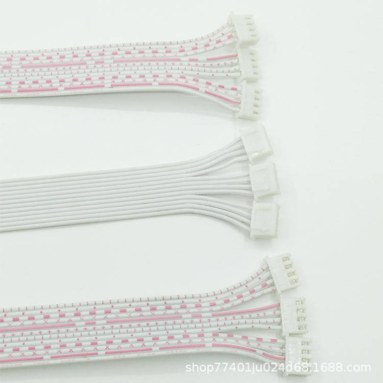 XH2.54红白排线端 双头排线端子 间距2.54mm2P3P4P5P6P7P 12P端子