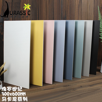 马卡龙瓷砖 网红北欧宜彩色哑光瓷砖厨房浴室墙砖防滑地砖300x600|ms