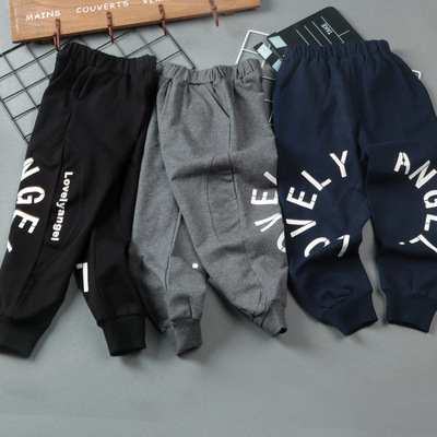 children Overalls trousers leisure time Tide pants 2019 spring and autumn new pattern Boys Overalls pure cotton Overalls