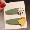 Cute children's hairgrip, fresh fruit bangs, Korean style, flowered