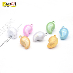 Closed bell cross-border diy jewelry accessories metal crafts wrinkled metal copper bell magatama type water piano bell