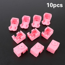 3D打印机配件E3D-V6耐高温铝块PT100硅胶套 粉色 10PCS/卖