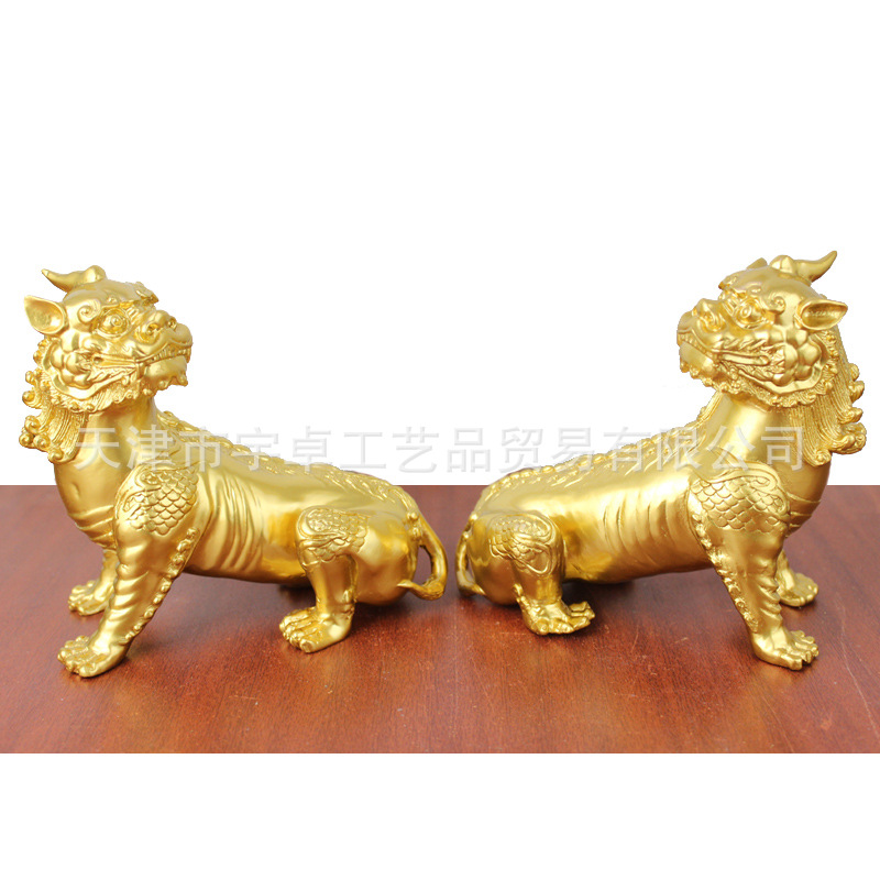 宇卓铜器纯铜谛听黄铜谛听加工贴金鎏金谛听家居装饰工艺品摆件