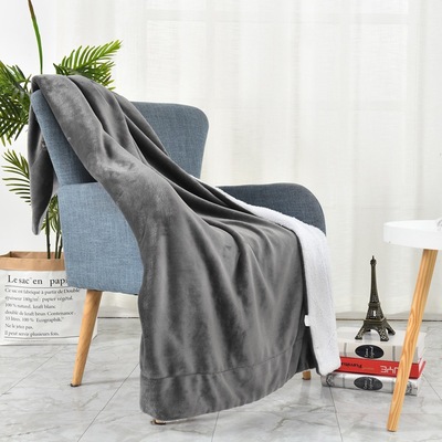 Cross-border special WISH Explosive money Charles Sherpa blanket thickening double-deck Flannel Blanket 1.5X2M goods in stock