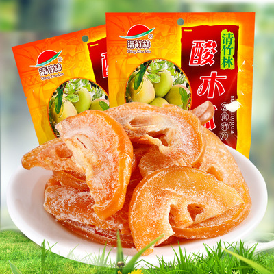 清竹林酸木瓜干100g云南木瓜片水果干酸甜果脯蜜饯零食小吃代发|ms