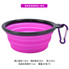 Factory direct supply camouflage silicone bowl pet folding bowl outdoor travel portable cat bowl pet supplies wholesale