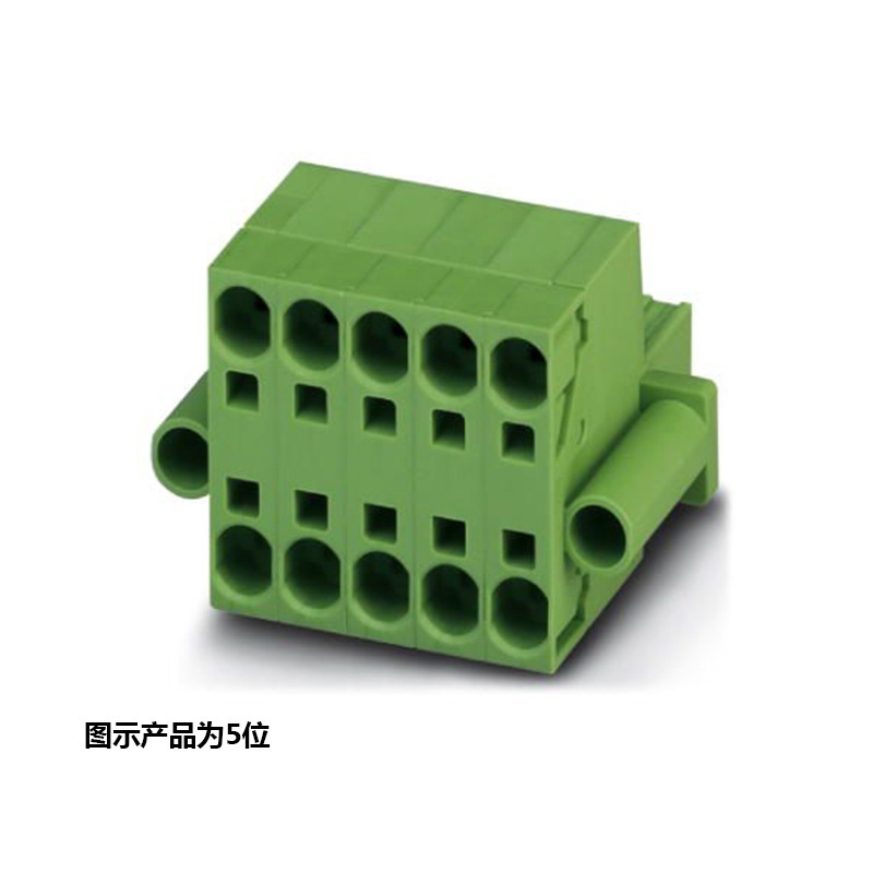 菲尼克斯 2位印刷电路板直插式弹簧连接器绿色TSPC 5/ 2-STF-7,62