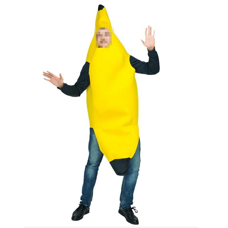 thumbnail image 1 of Ultimate Banana Tropical Fruit Disfraz de Halloween, tamaño adolescente Tamaño adulto 165-185cm, 1 of 4