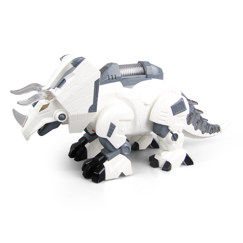 Nueva mecánica eléctrica triángulo dragón simulación de sonido automático caminando luz música puesto venta caliente al por mayor juguetes