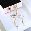 South Korean hypoallergenic goods, earrings, universal silver needle, accessory, silver 925 sample