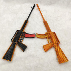 [M416 submachine gun] Creative handicrafts featuring hand-knitted machine gun models toys scenic souvenirs