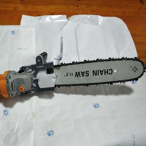 Angle grinder modified electric chain saw household multi-functional small lumberjack saw electric handheld saw chain saw accessories