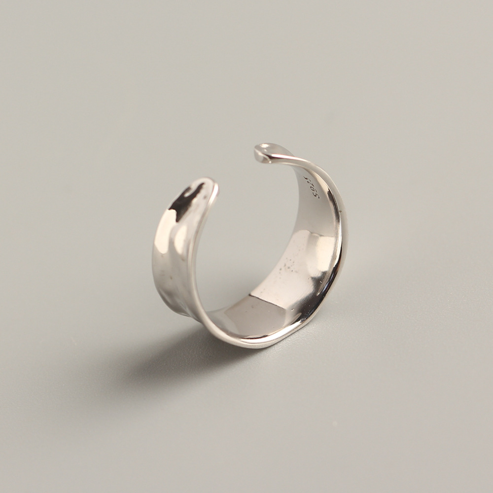 Einfacher Stil Geometrisch Sterling Silber Polieren Offener Ring display picture 2