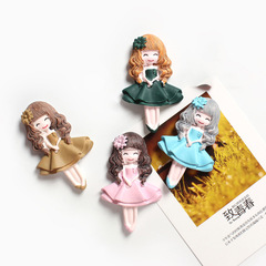 可愛公主裙女孩創意冰箱貼 磁貼 冰箱裝飾貼家居裝飾磁貼留言貼