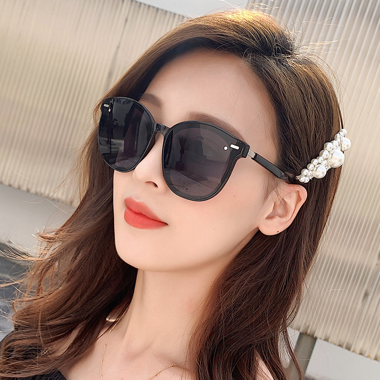 ins Sunglasses Women's 2020 Korean-style Disco Popular Street Photograph 15999 New Anti-ultraviolet Sunglasses Rice Nails