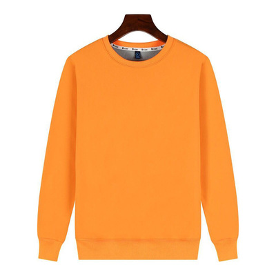 套头纯色长袖500克圆领卫衣聚会空白定制印logo来图订做厂家批发|ru