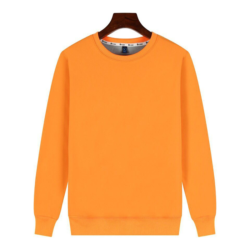 套头纯色长袖500克圆领卫衣聚会空白定制印logo来图订做厂家批发|ru