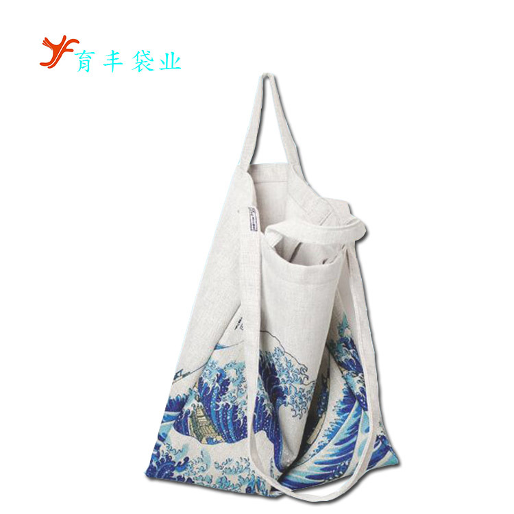 专业做热转印帆布袋 丝印彩色印花纯棉布袋 大面积数码帆布购物袋