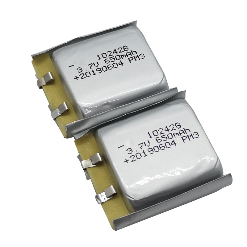 复来能源厂家直销用于蓝牙耳机102428电池650mAh3.7V102428锂电池