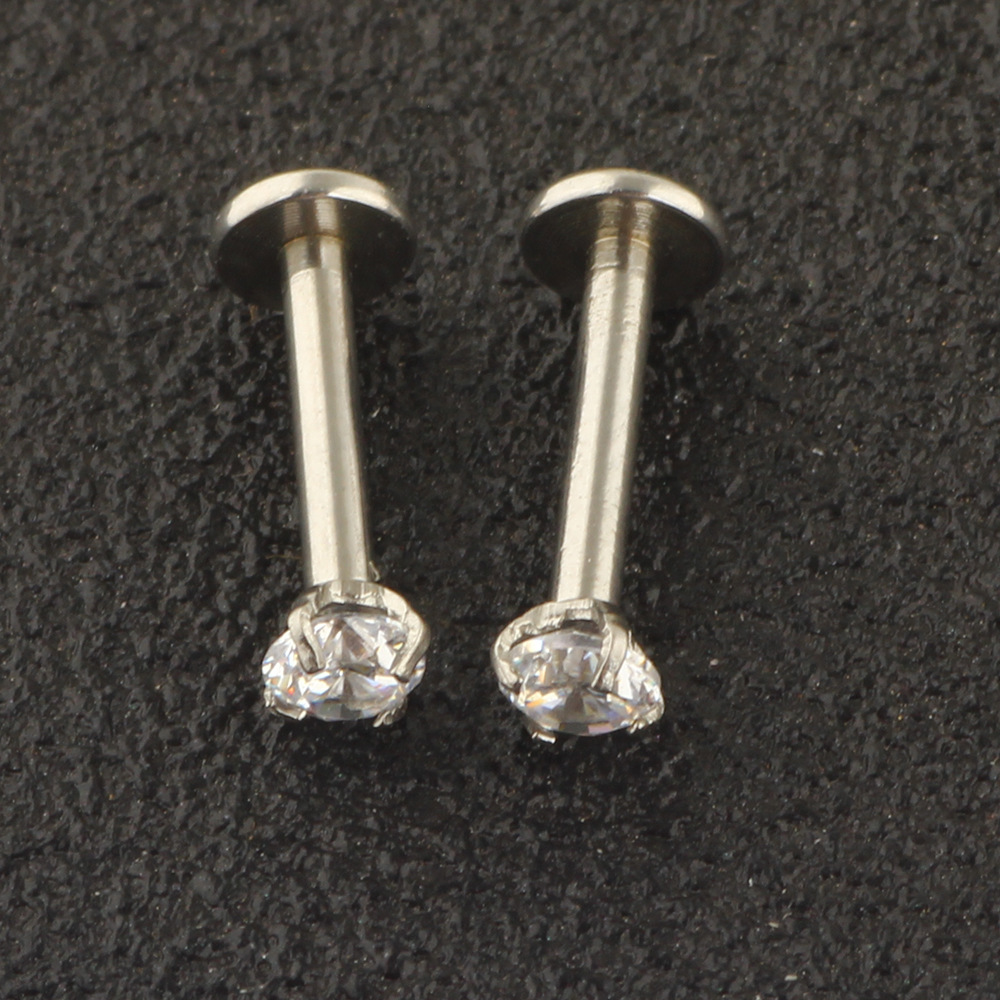 18 Pcs Stainless Steel Piercing Set Industrial Earring Nose Ring Eyebrow Lip Jewelry detail image 17