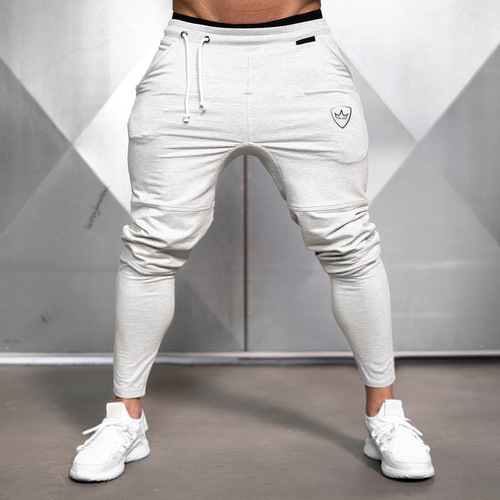 Muscle Fitness Brothers Sports Men's New Pants Running Sport Pants Slim Fit Small Foot Spring and Autumn Fashion Casual Pants