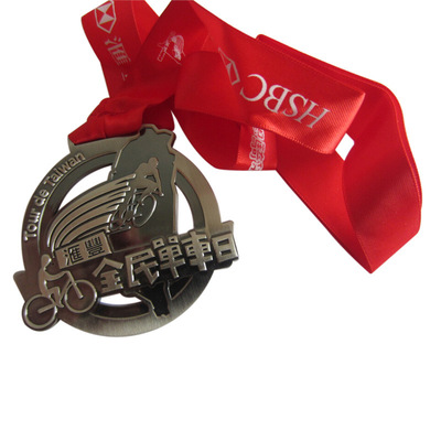 relief motion medal Metal Coloured ribbon Medal medal Kirsite halter Medals Custom manufacturer