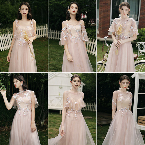 Evening dresses prom dress Vestidos de noche evening gowns Bridesmaid Dress fairy cover arm evening dress dress banquet president