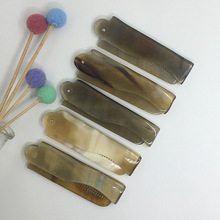 牛角梳子折叠梳携带方便厂家直销批发旅游景点热卖2019新款