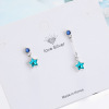 Asymmetrical universal earrings, Korean style