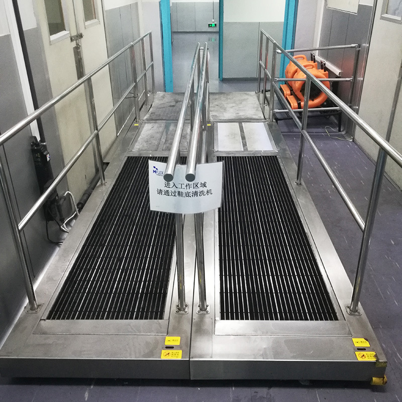 鞋底清洁机 风淋室配套履带式鞋底自动清洗 无尘车间鞋底清洗机