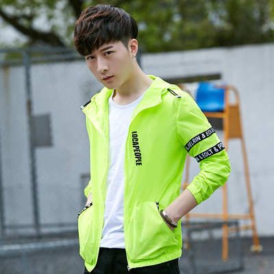 皮肤衣男夏季2019新款超薄透气户外运动风衣马拉松速干沙滩防晒衣