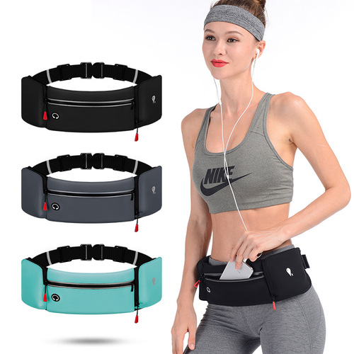 Manufacturer cross-border direct sales outdoor large water bottle sports waist bag fitness running waist bag waterproof sports mobile phone waist bag