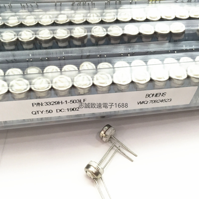 BONENS 精密可调电阻3329H-104LF  100K微调电位器104