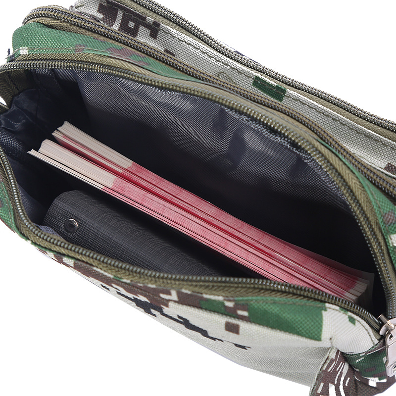 2019 New Outdoor Sports Camouflage Belt Men's And Women's Multi-Functional Large Capacity Wear-Resistant Wallet Nylon Cloth Cash Register Bag undefined