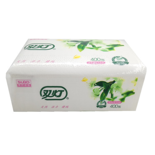 Double lamp super soft embossed flat paper thickened and toughened bathroom toilet paper 400 sheets household toilet paper toilet paper wholesale