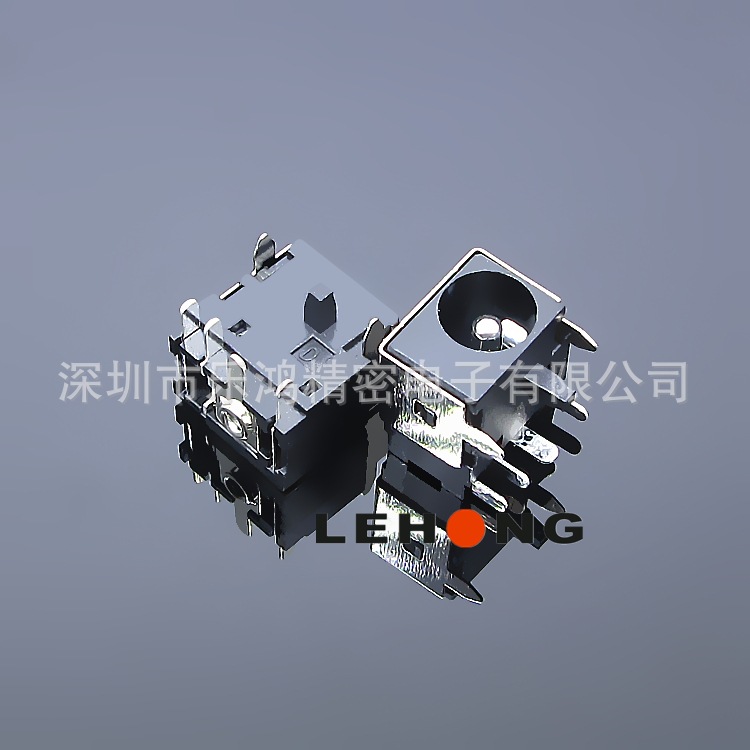 DC-044C-6P半包/耐高温/铜3A电流设计/DC电源插座/直流DC插座