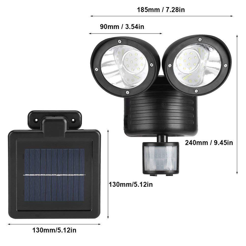 Solar Spot Light in Black