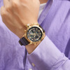 Electronic fashionable quartz swiss watch, genuine leather, wholesale, European style
