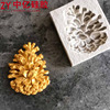 New Christmas silicone mold fondant cake Songguo pine tower decorative pattern baking chocolate B078