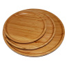 Wholesale circular bamboo tray bamboo tea tray hotel fruit plate breakfast disk noodle plate pizza plate source manufacturer