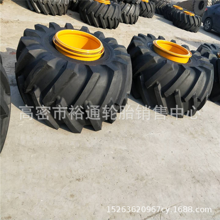 天力路拌机轮胎26.5-25 冷机R-1人字花轮胎26.5-25 28L-26 带钢圈