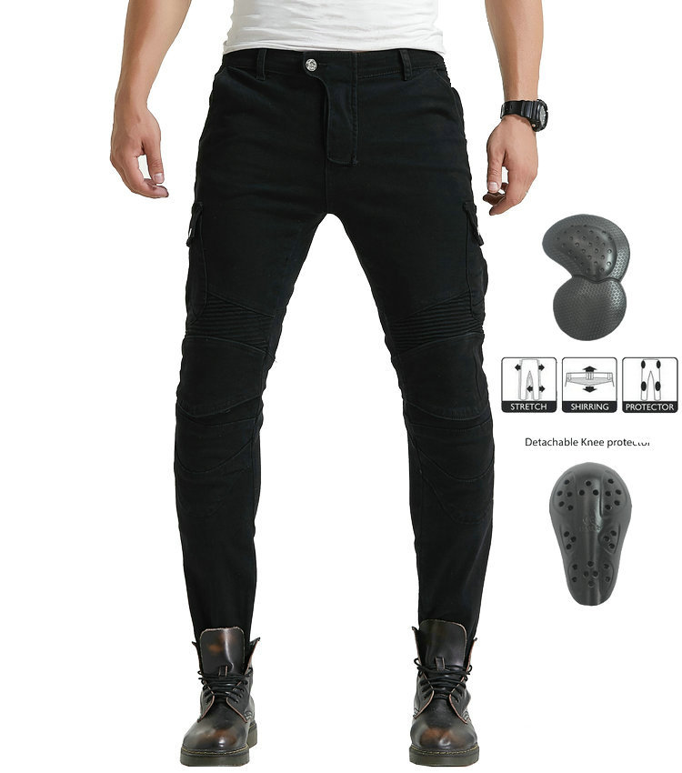 Fábrica al por mayor de la motocicleta pantalones de montar los pantalones vaqueros de los hombres y las mujeres de la motocicleta anti-caída Kevlar resistente al desgaste pantalones de montar de carreras